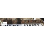 Metal Street Sign “Market Place” 1550mm x 165mm