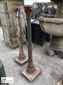 Pair Victorian cast iron Columns, 1530mm high