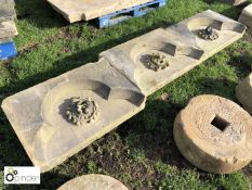3 carved stone Tops