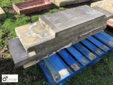 Pallet 7 various Yorkstone Copings, 8ft