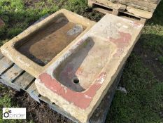 2 various stone Sinks, to pallet