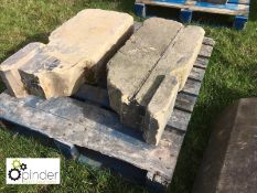Pair reclaimed Yorkshire stone Corbels