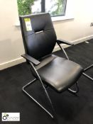 5 chrome framed leather Meeting Armchairs (located in Boardroom, second floor, building 1)