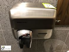 Pro-Elec stainless steel Hand Dryer (located in Toilets, ground floor, building 1)