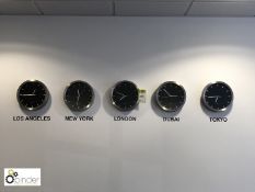 5 Quartz wall Clocks (located in Boardroom, second floor, building 1)