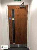 3 Fire Doors, approx. 2050mm x 880mm, with door closer and kickplate (located in Third Floor,