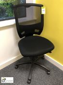 Upholstered swivel Typist Chair, black (located in Suite 10, first floor, building 1)
