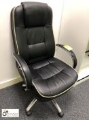 Leather swivel Armchair (located in Suite 20, second floor, building 1)