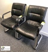 2 leatherette Reception Armchairs (located in Suite 14, second floor, building 1)