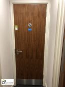 Door, 2050mm x 720mm, with door closer and kickplate (located First Floor, building 1) (please