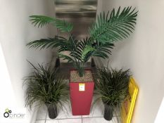 3 artificial Planters (located in Landing, ground floor, building 1)