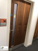 4 Fire Doors, approx. 2050mm x 920mm, with door closer and kickplate (located in Third Floor,