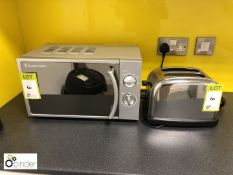 Russell Hobbs Microwave and 2-slice Toaster (located in Kitchen, first floor, building 1)