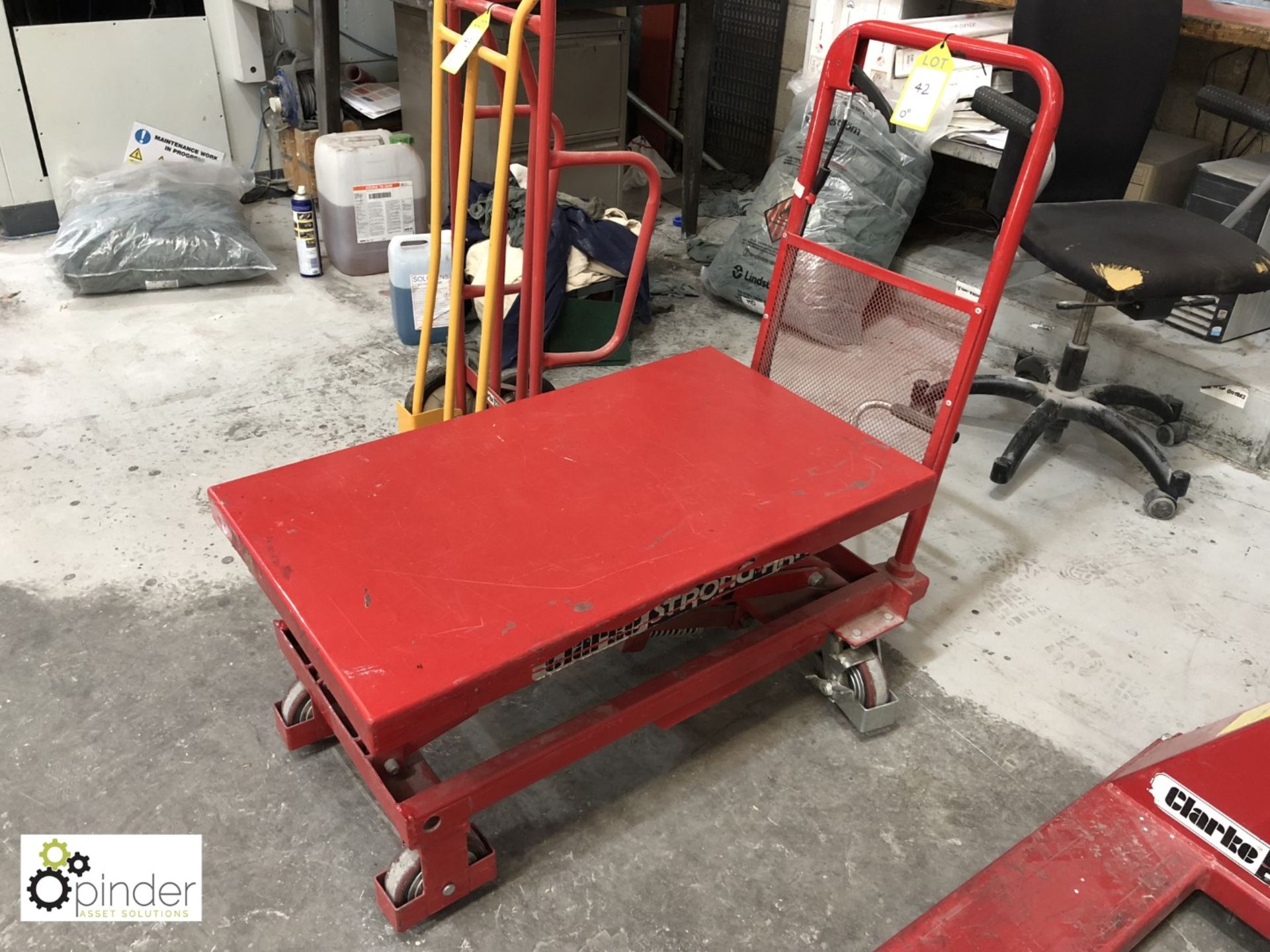 Clarke Strong-Arm HTL500 Scissor Lift Cart, 500kg capacity