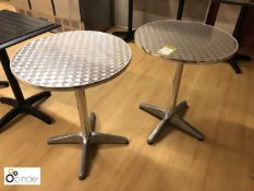 2 circular Café Tables