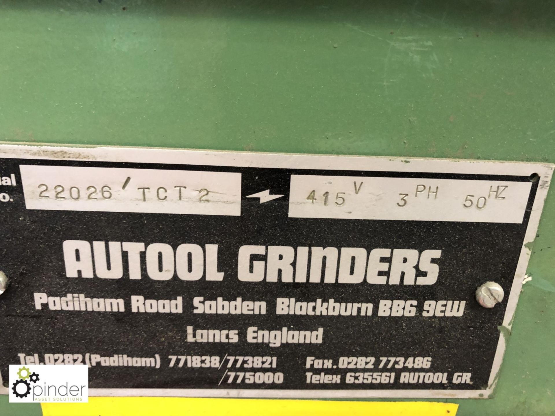 Autool Grinders TCT2 Drill Grinder, 415volts, serial number 22026 - Image 4 of 4