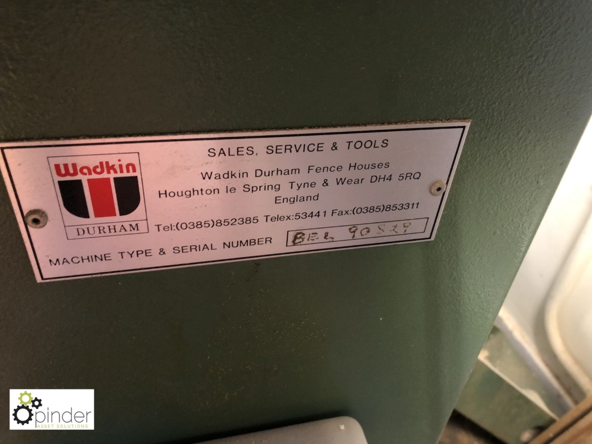 Wadkin BEL Spindle Moulder, 415volts, serial number 90829 - Image 3 of 3