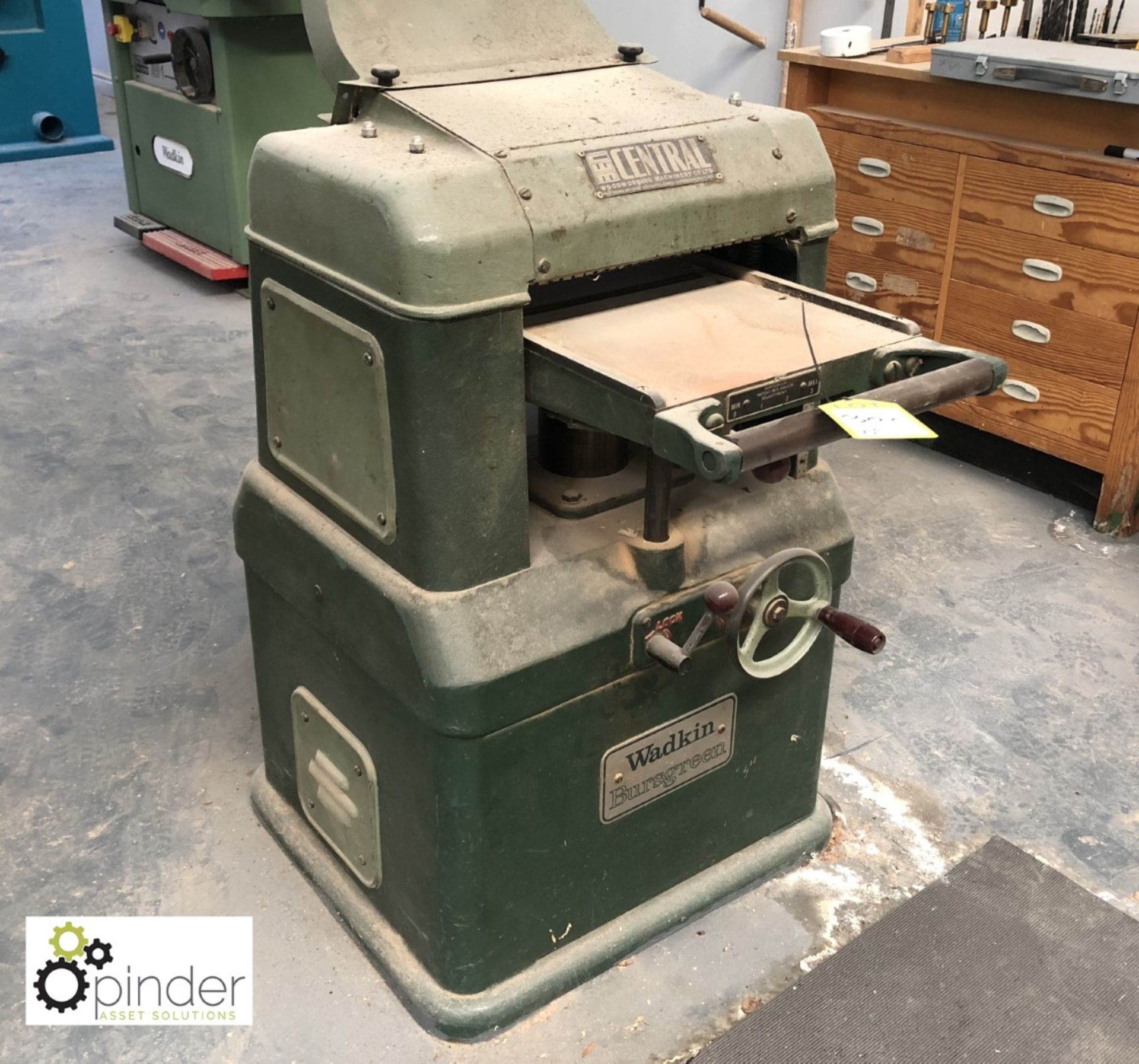 Wadkin Bursgreen 12BAO Thicknesser, serial number 78198