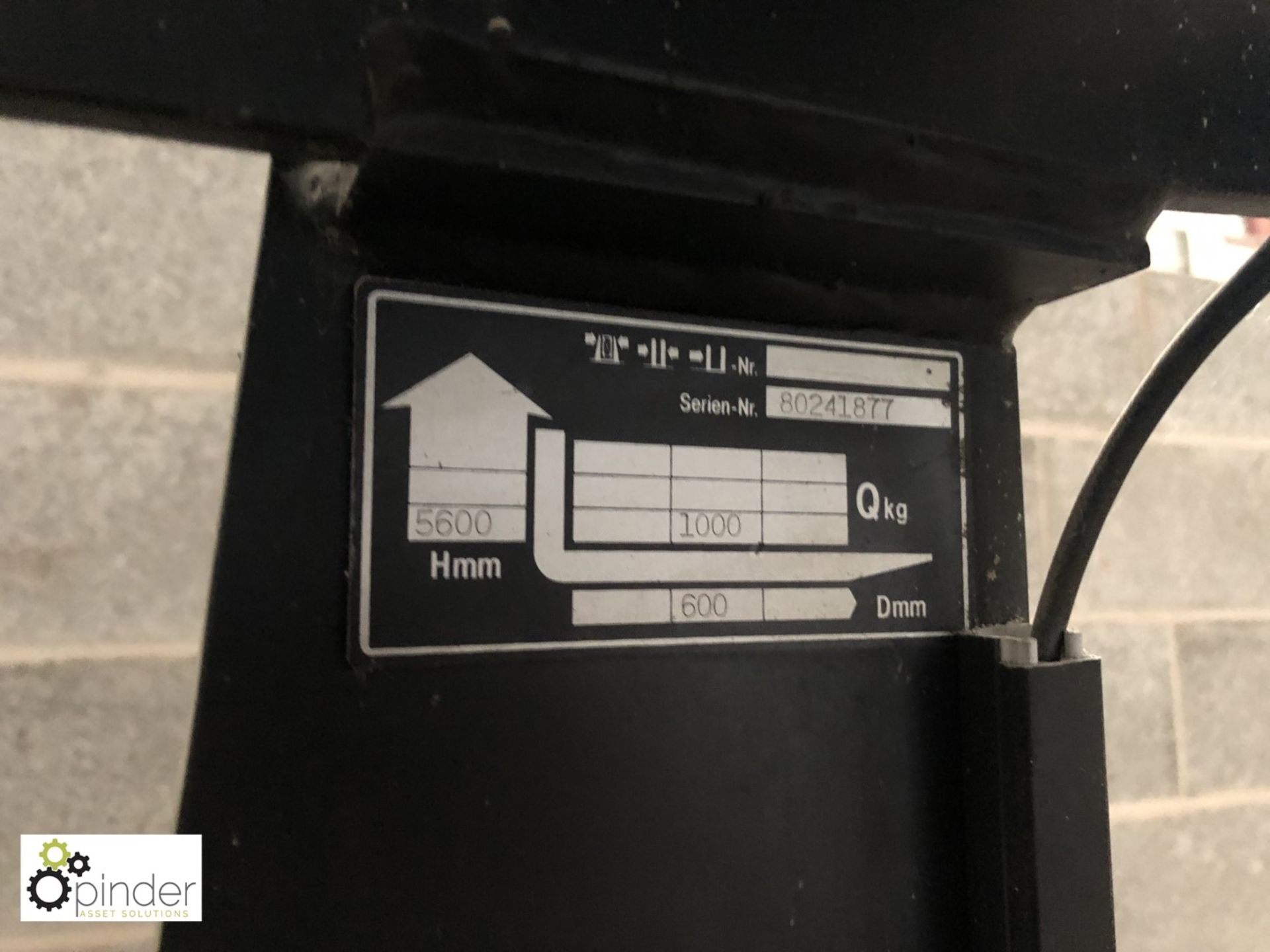 Jungheinrich ETV10 electric Reach Truck, 4605hours, 1000kg capacity, 5600mm lift height, side shift, - Image 6 of 8