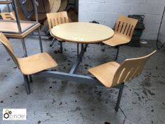 Godfrey Syrett Limited STS/CD4C 4-seat Canteen Table Set
