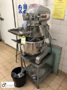 Metcalfe SP200 Planetary Food Mixer, 240volts, with bowl, whisk, paddle and 2 dough hooks