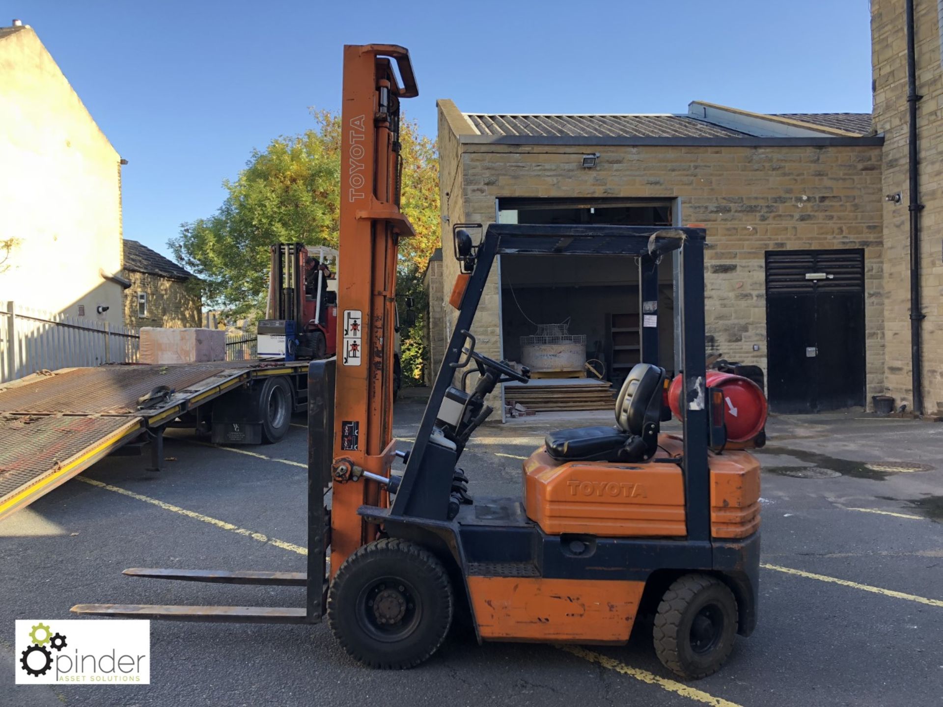 Toyota 42-5FGF15 LPG Forklift Truck, 1500kg, 11845hours, duplex mast, lift height 4500mm, closed - Image 6 of 14