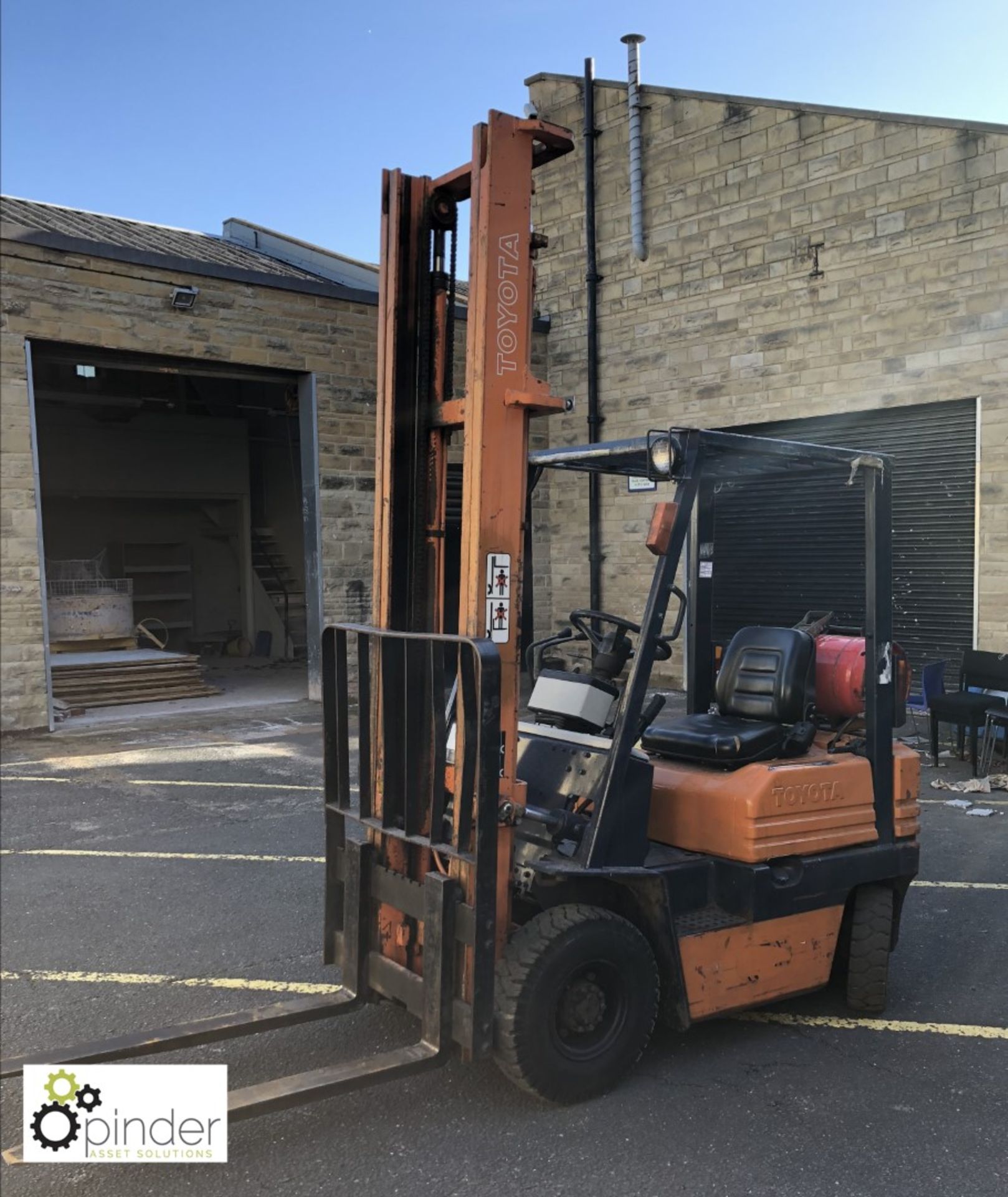 Toyota 42-5FGF15 LPG Forklift Truck, 1500kg, 11845hours, duplex mast, lift height 4500mm, closed - Image 7 of 14
