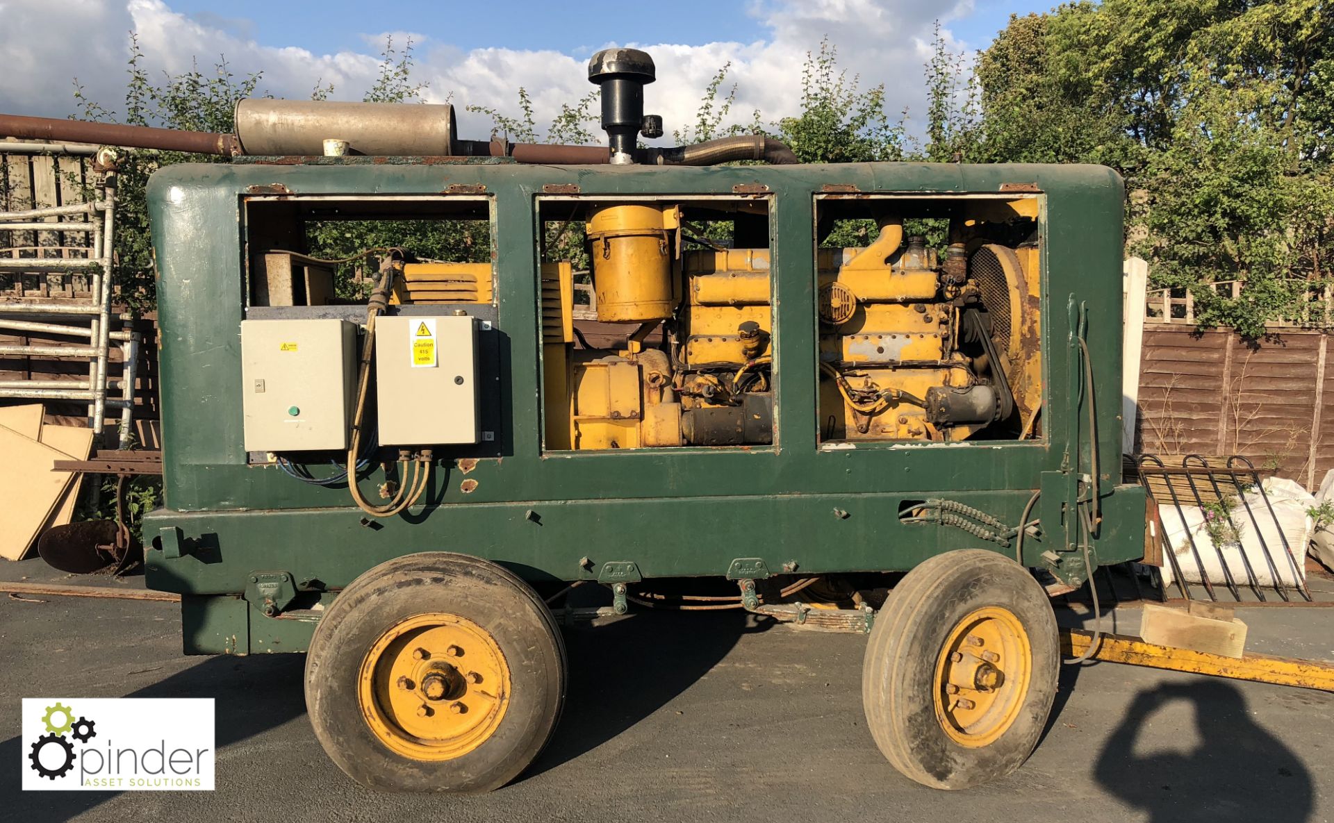 Esab SB53 trailer mounted 135kva Generator, serial