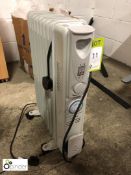 Warmlite electric Radiator, with timer