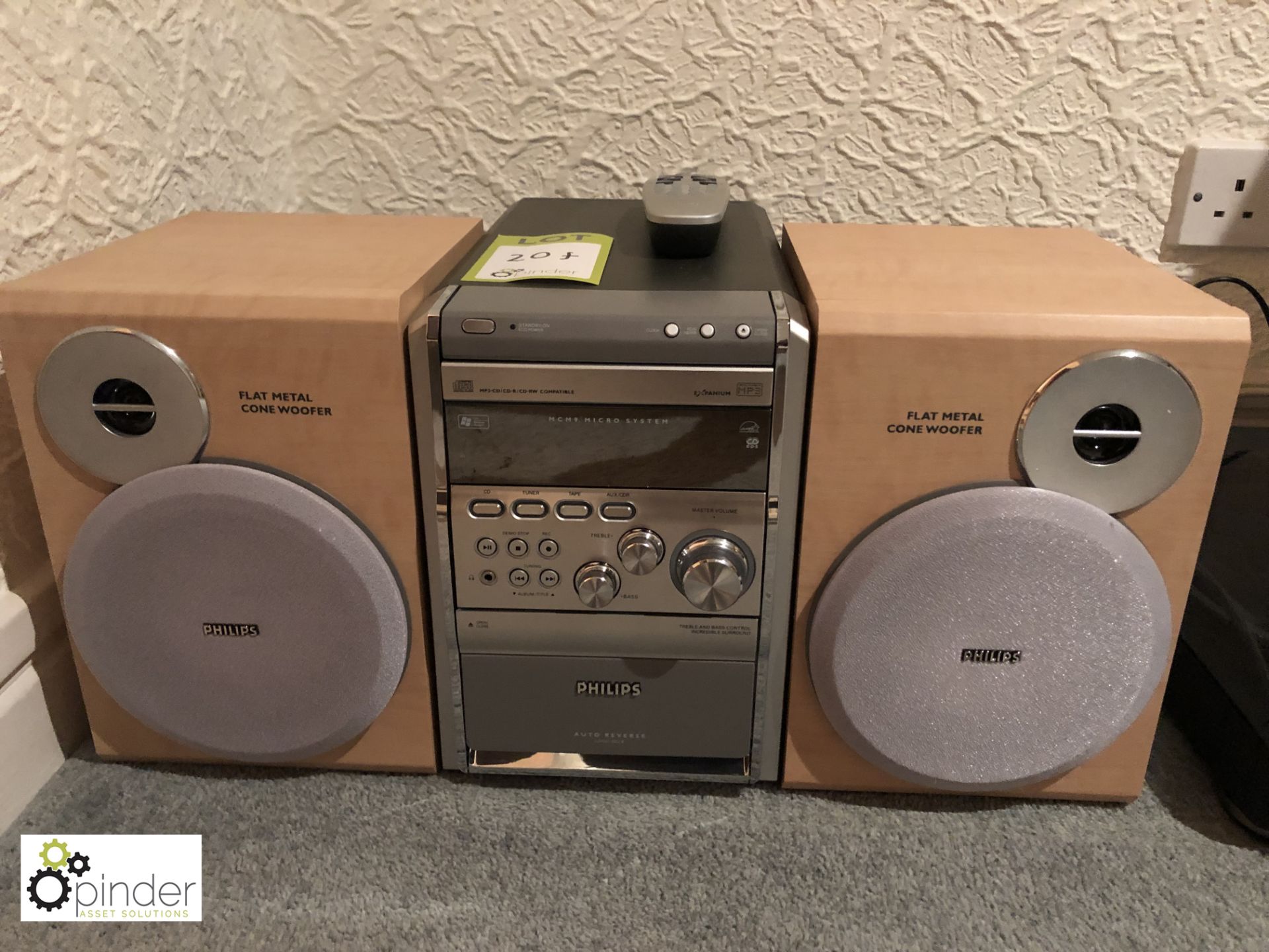 Philips MCM9 Micro HiFI System with speakers and A - Image 2 of 5