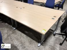 2 oak effect Desks, 1600mm x 800mm