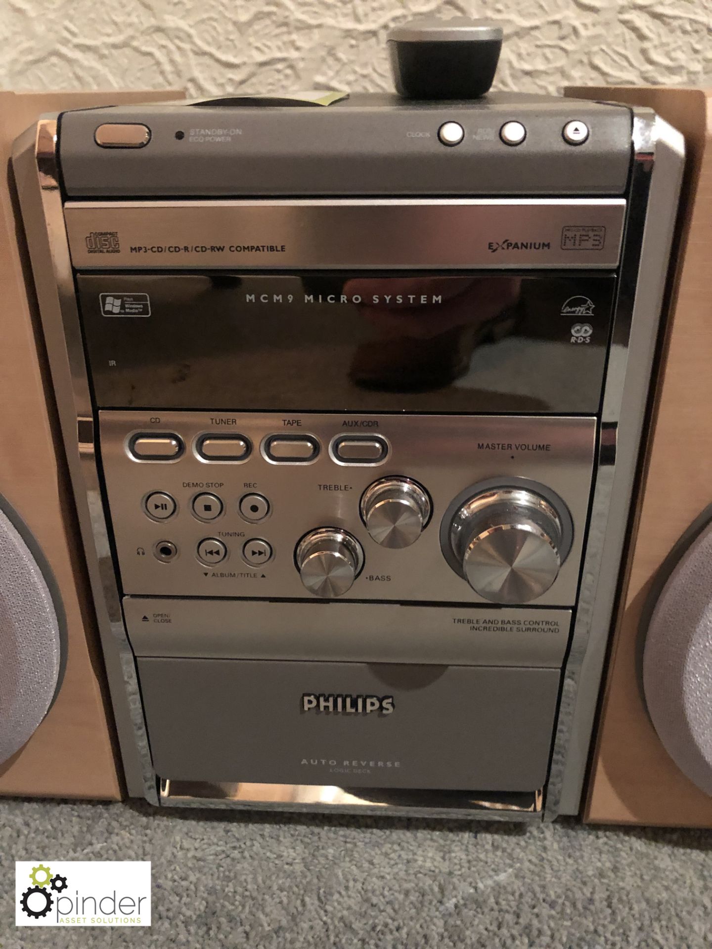 Philips MCM9 Micro HiFI System with speakers and A - Image 4 of 5