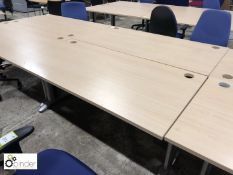 2 oak effect Desks, 1600mm x 800mm