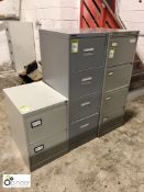 3 4-drawer Filing Cabinets and 2-drawer Filing Cabinet