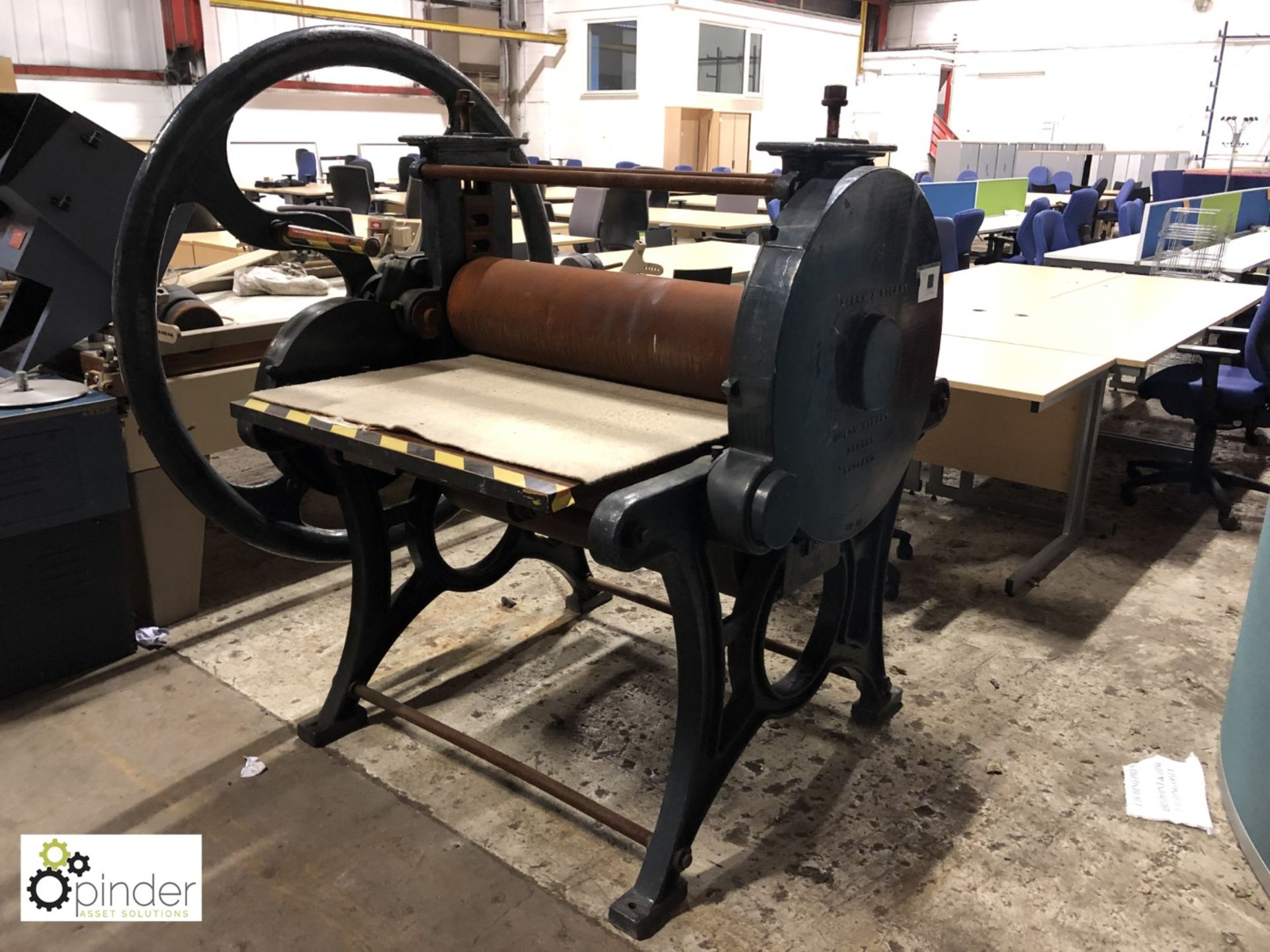 Harry F Rochat Etching Press, 910mm wide x 1500mm long - Image 2 of 5
