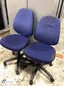2 upholstered operators Chairs, blue