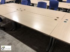 2 oak effect Desks, 1600mm x 800mm