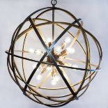 Nest Large Pendant finished in gold brass 110cm 110 X 110 X 116cm a significant and stunning light