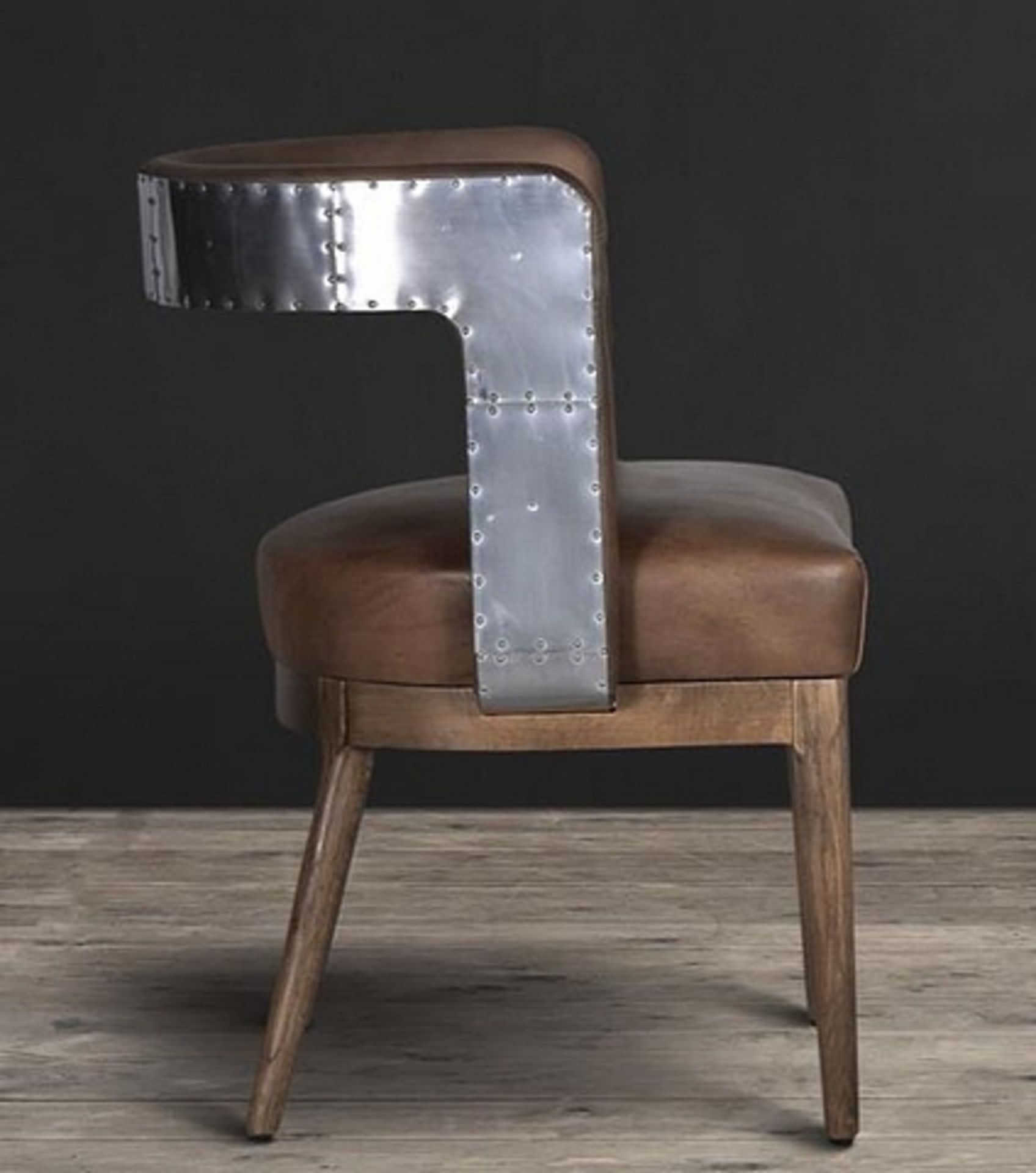 Circus Dining Chair Old Saddle Black & Spitfire 57 X 57 X 77cm Forget Head Of The Table When You Can