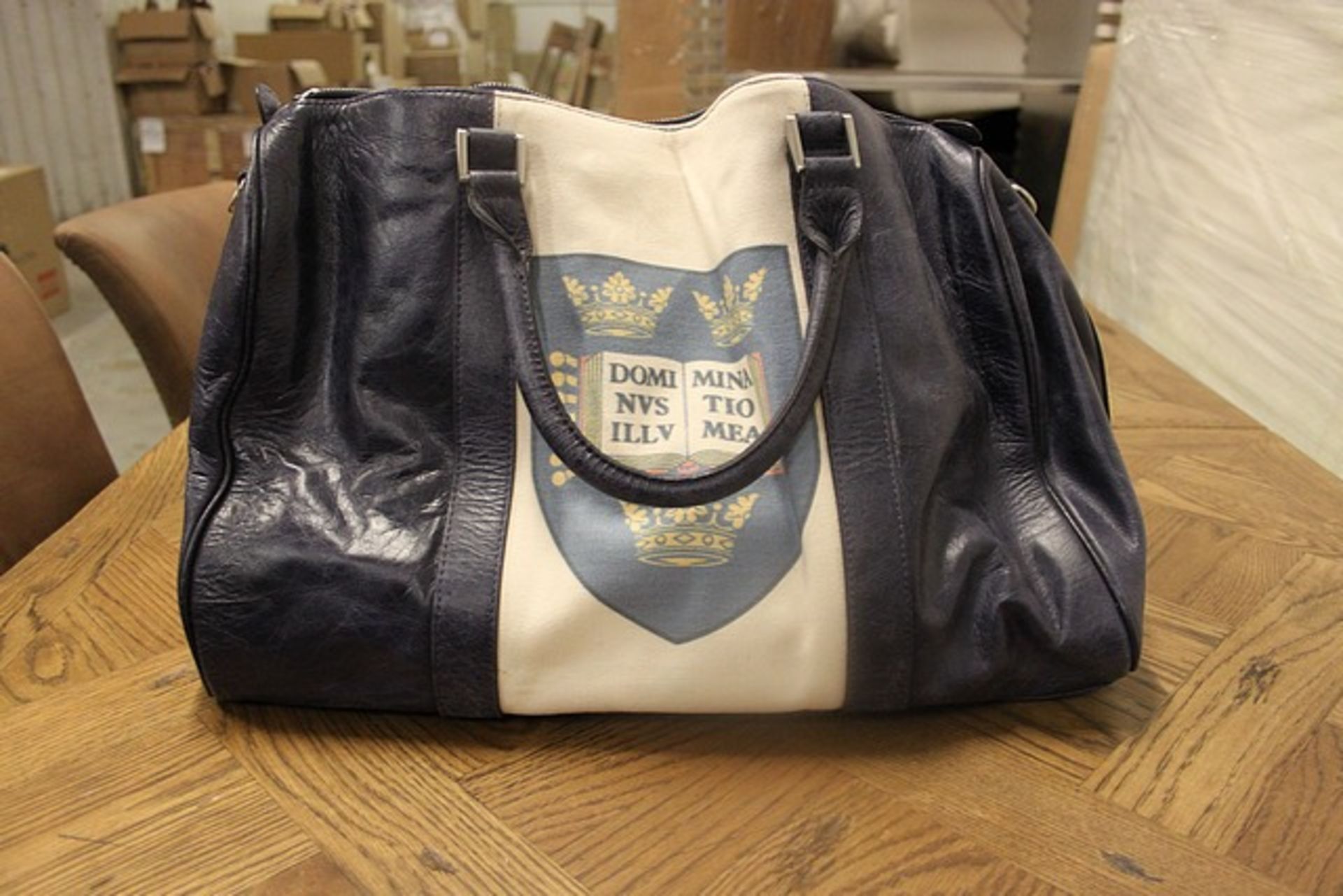 Rhodes Sports Bag Blue Printed Oxford Crest 48 X 29 X 31cm RRP £305