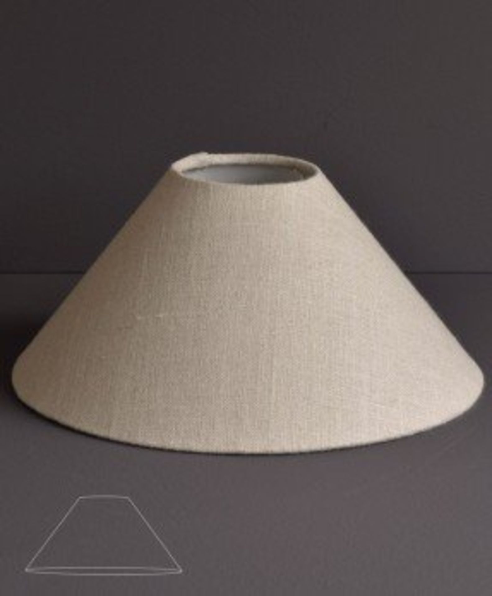 Coolie Shade Hemp Sand 75.5 X 75.5 X 25cm The Rounded Shape And Opal Interiors Of These Coolie