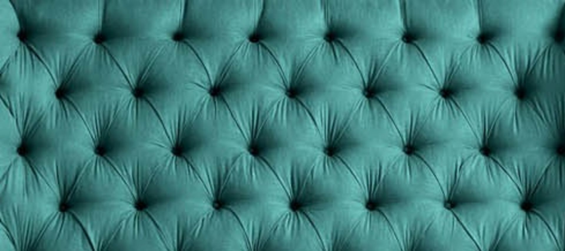 Headboard - Upholstered tufted Teal Chenille to fit 5ft King size bed 1524mm x 660mm