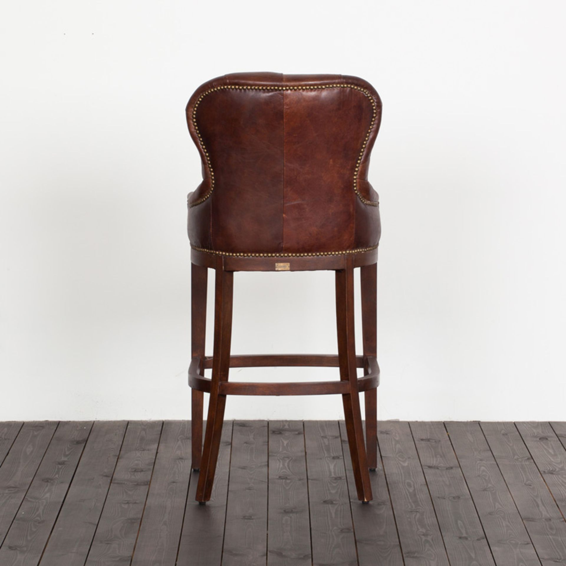 Grosvenor Bar Stool Vintage Cigar & Antique Oak 58 X 56 X 120.5cm RRP £500 - Image 2 of 2