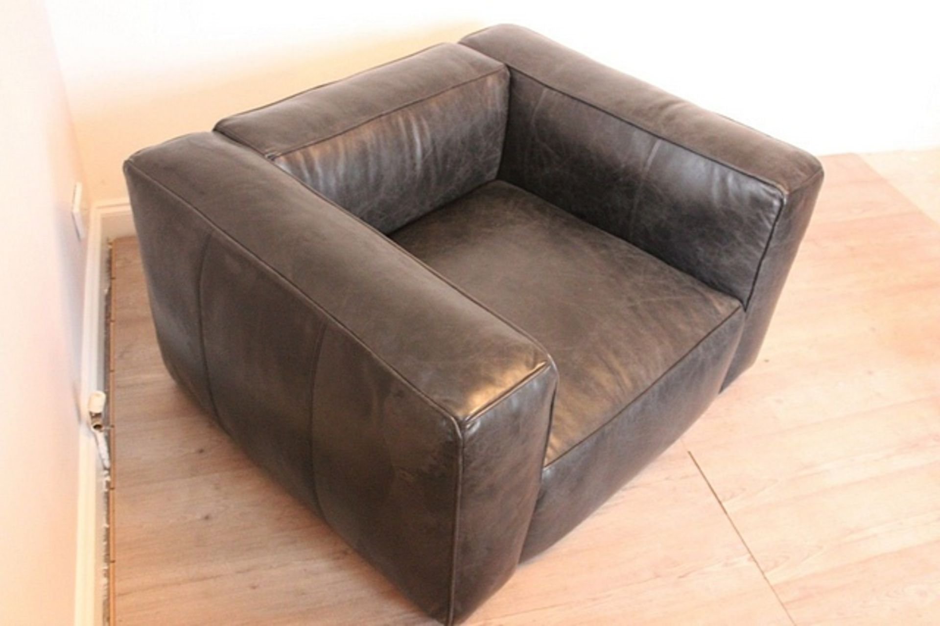 Tribeca Sofa 1 Seater -Old Glove Espresso 114 X 98 X 60 Oversized Proportions The Sumptuous