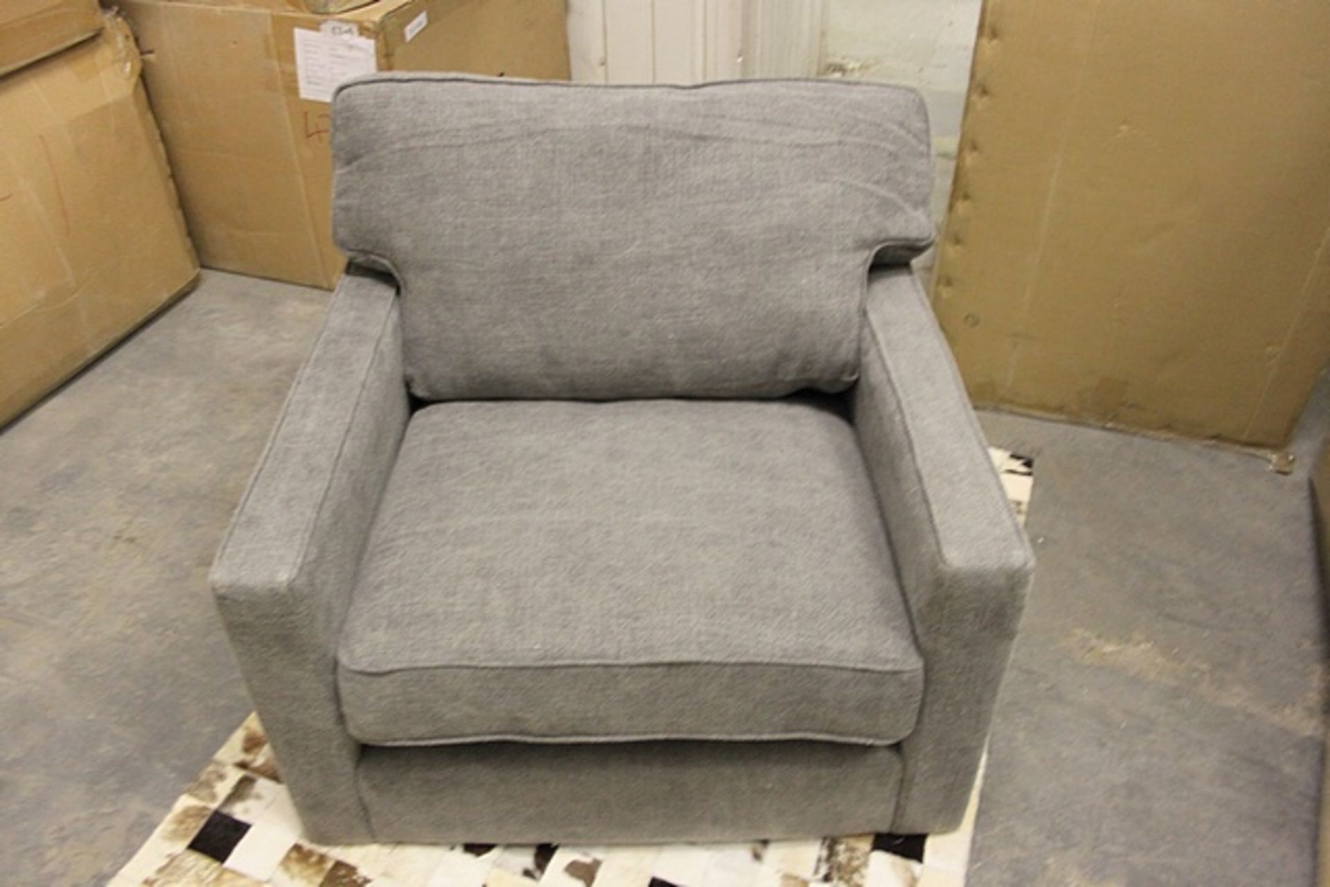 Viscount William Sofa 1 Seater -Scruffy Linen Night 101 X 101 X 88cm The Viscount William Is A