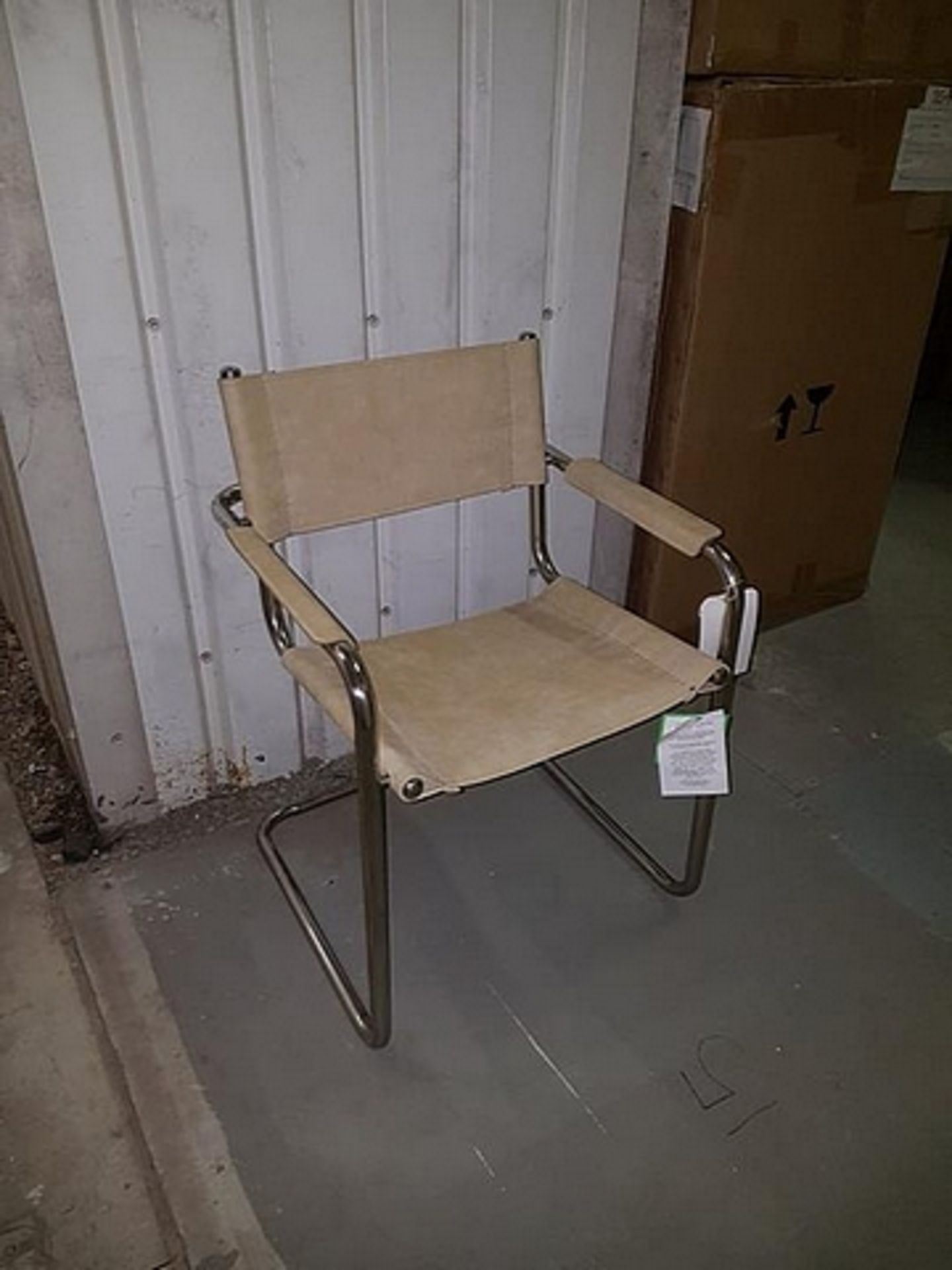 Hurlington Dining Chair Galata Savvia & Shiny Steel 60x58x82cm RRP £ 831.39