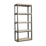 Oxford Modern Single Bookcase Stainless Steel And White Marble 90 X 40 X 200cm RRP £2080