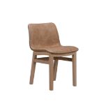 F297 Cocoon Dining Chair Double Stitching white Pebble & Natural Oak frame 49x56.5x80cm RRP £ 753