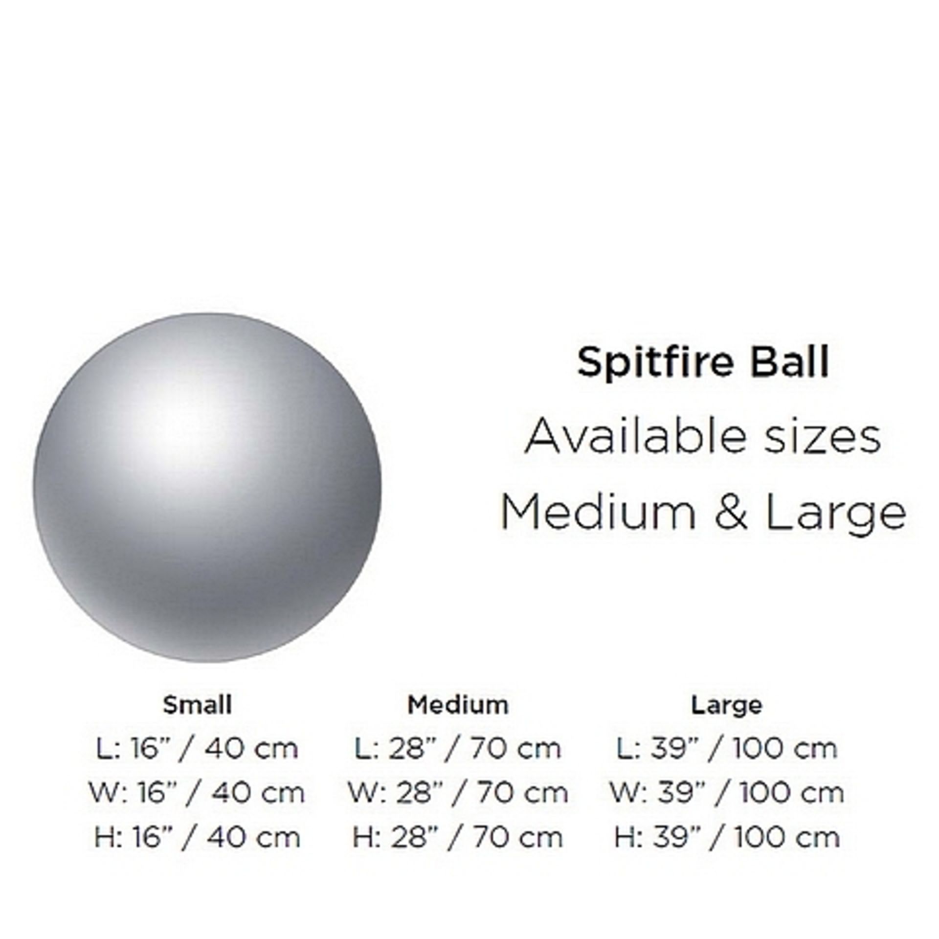 Ball medium (100) Spitfire finish RRP £ 1560 - Image 2 of 2