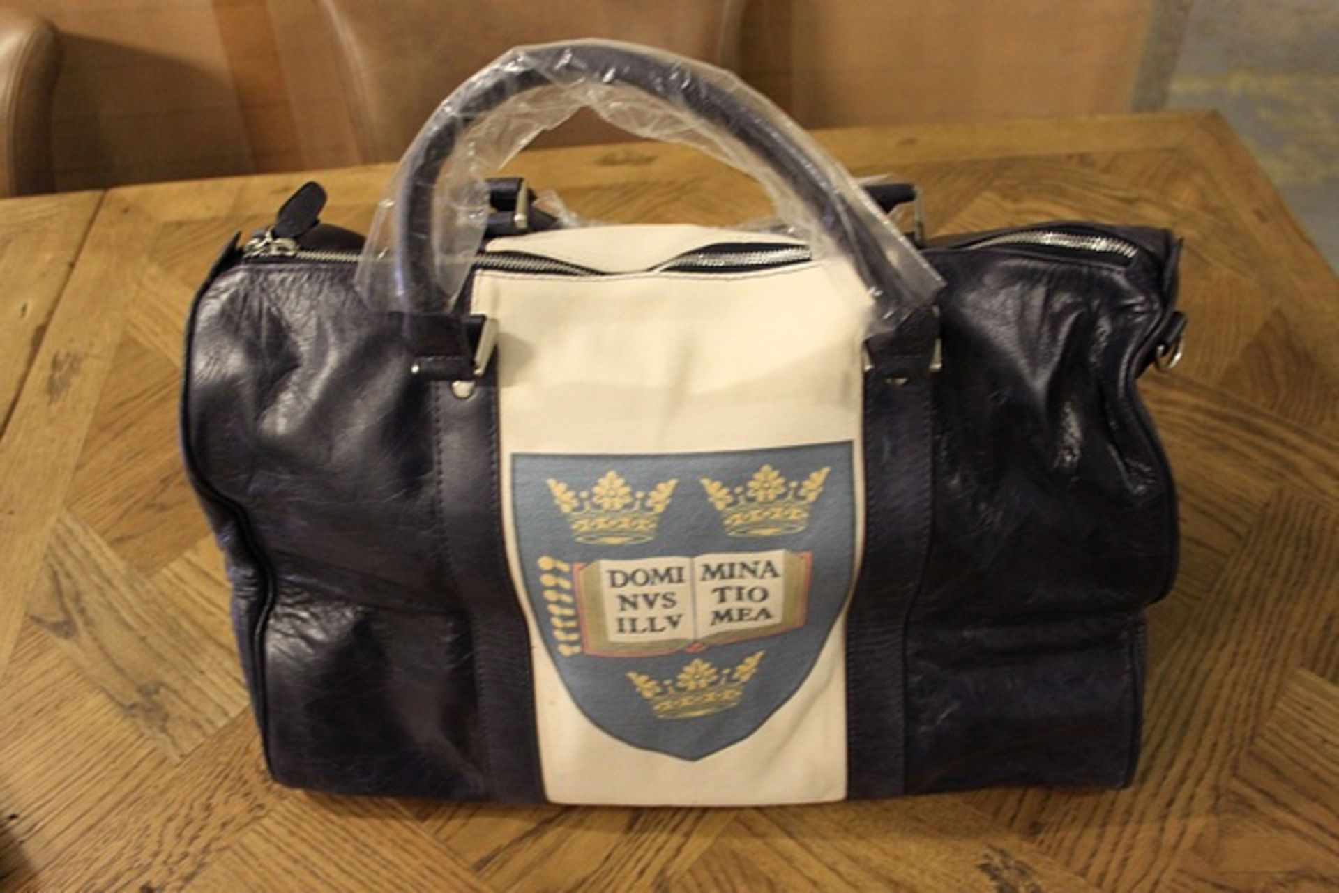 Rhodes Sports Bag Blue Printed Oxford Crest 48 X 29 X 31cm RRP £430